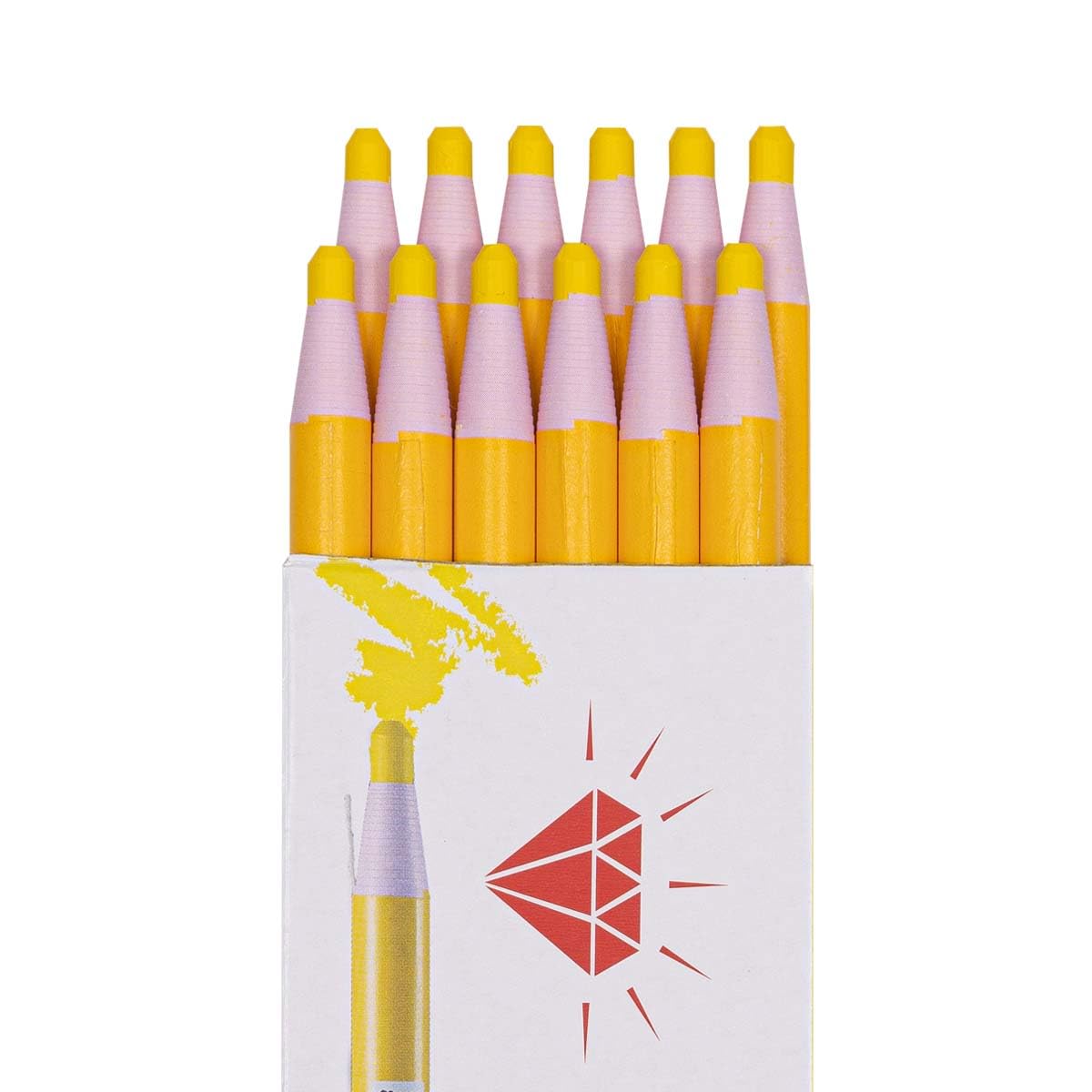 HOMSSEM 12-Pack Multi-Surface China Marker & Peel Off Grease Pens -Black