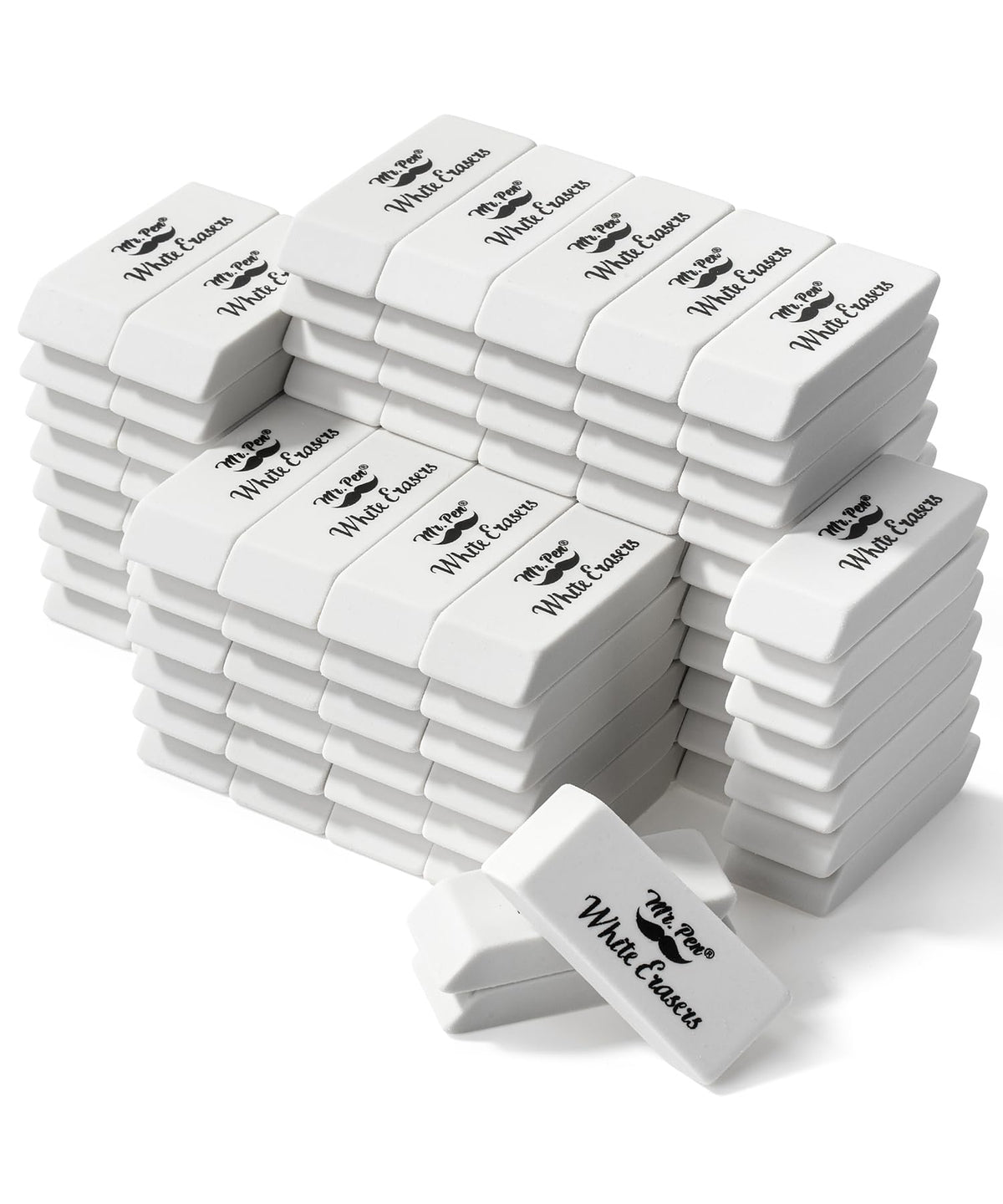 Mr. Pen- Pencil Eraser, 12 Pack, Pastel Colors