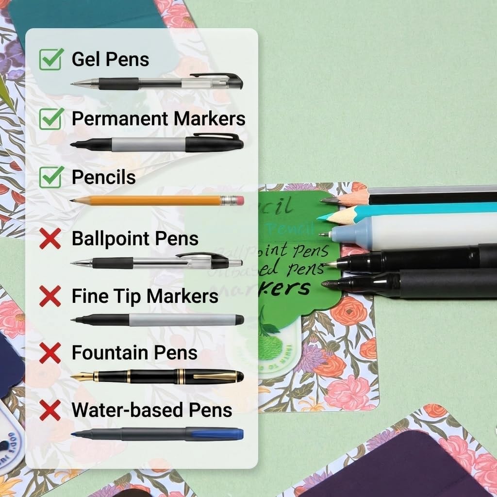 Mr. Pen- Plastic Transparent Bible Sticky Notes, 10 Pads, 200 Sheets