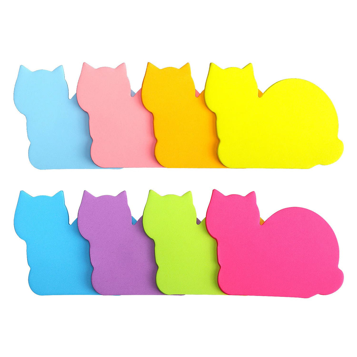 SIMONA Cute Cat Sticky Notes 8 Pads, 600 Sheets