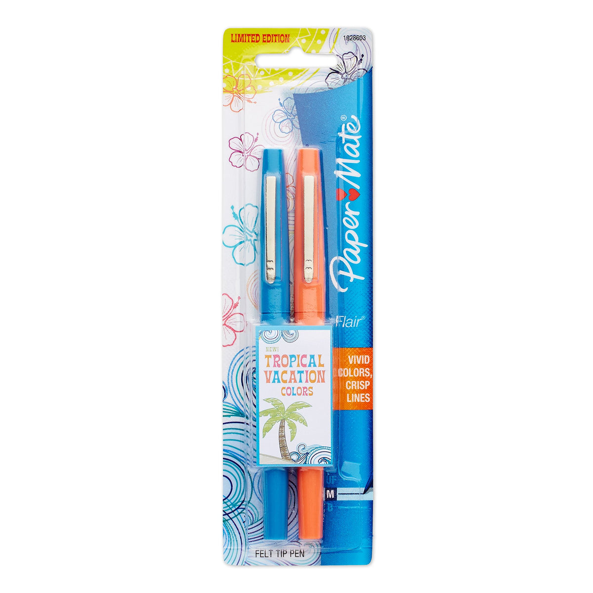 Paper Mate Flair Felt Tip Pens, Medium Point (0.7mm), Limited Edition Candy Pop Pack, 6 Count