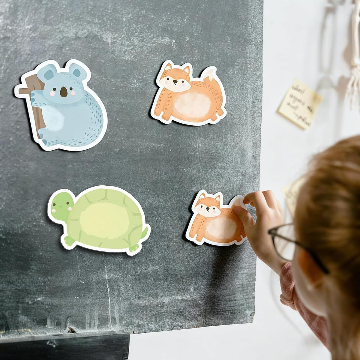 Cute Animal Sticky Notes 24 Pads Mini Cartoon Notes Memo Pads Self Adhesive Home Office School Classroom Supplies