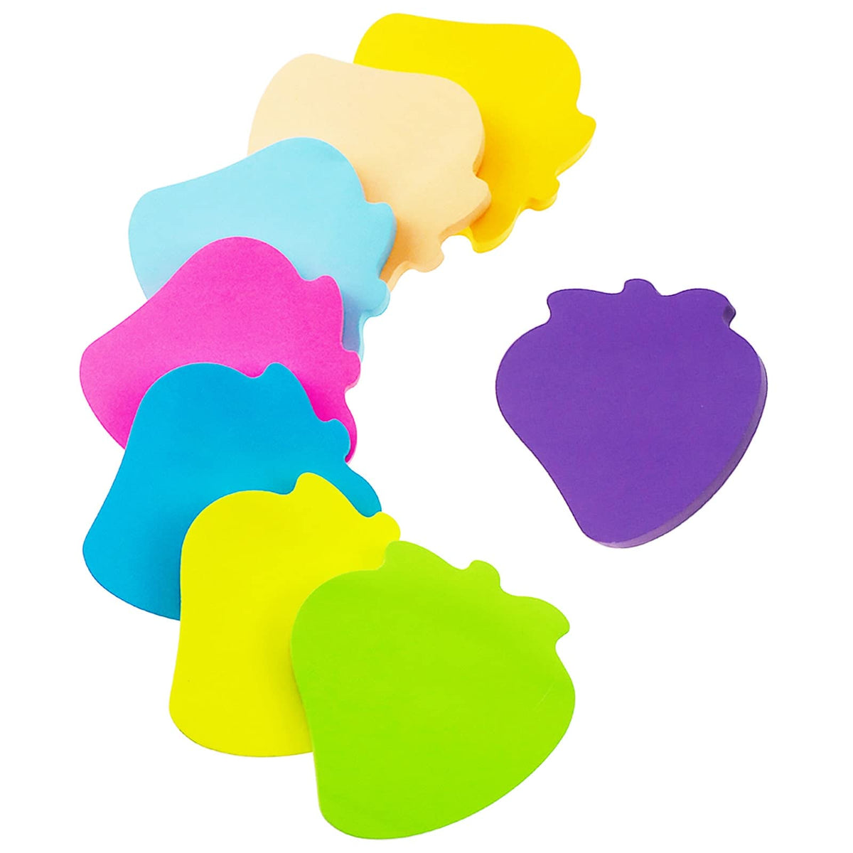 Sticky Notes, 560 Sheets 3 × 3 Inches Tulip Shape Self Sticky Notes Pad, Colour Sticky Notes, Bright Colors Self-Stick Pads for Home Office Notebook(8 Color)