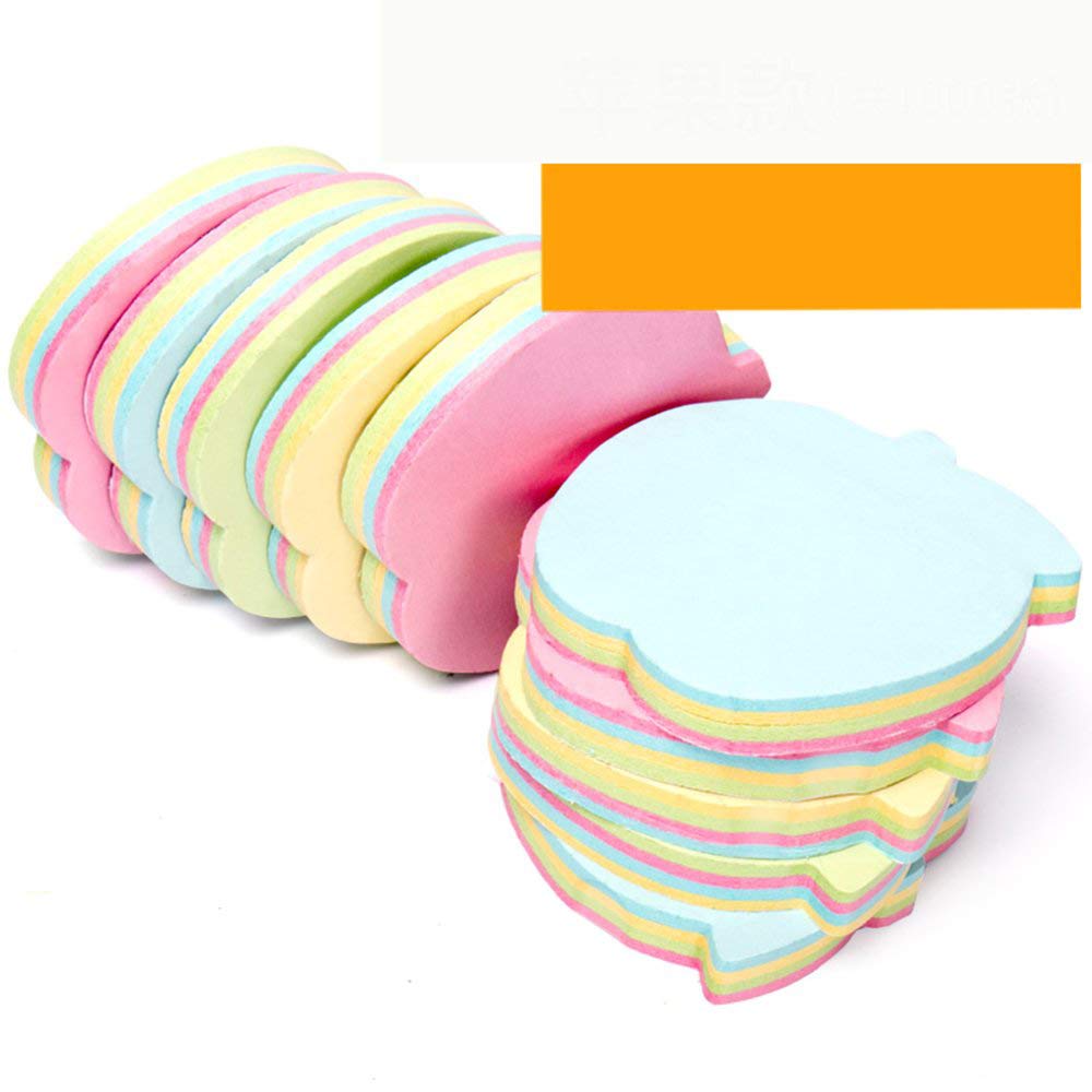 ZCHING Sticky Notes Self-Sticky Notes,100 Sheets/Pad, 10Pads/Pack in Box,Easy to Post for School, Business, Family,Great Office Supplies (Flower Shape)