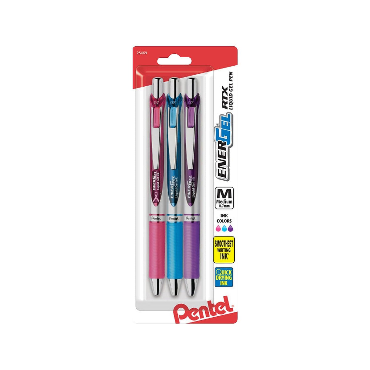 Pentel 756260 EnerGel RTX Retractable Gel Pens Medium