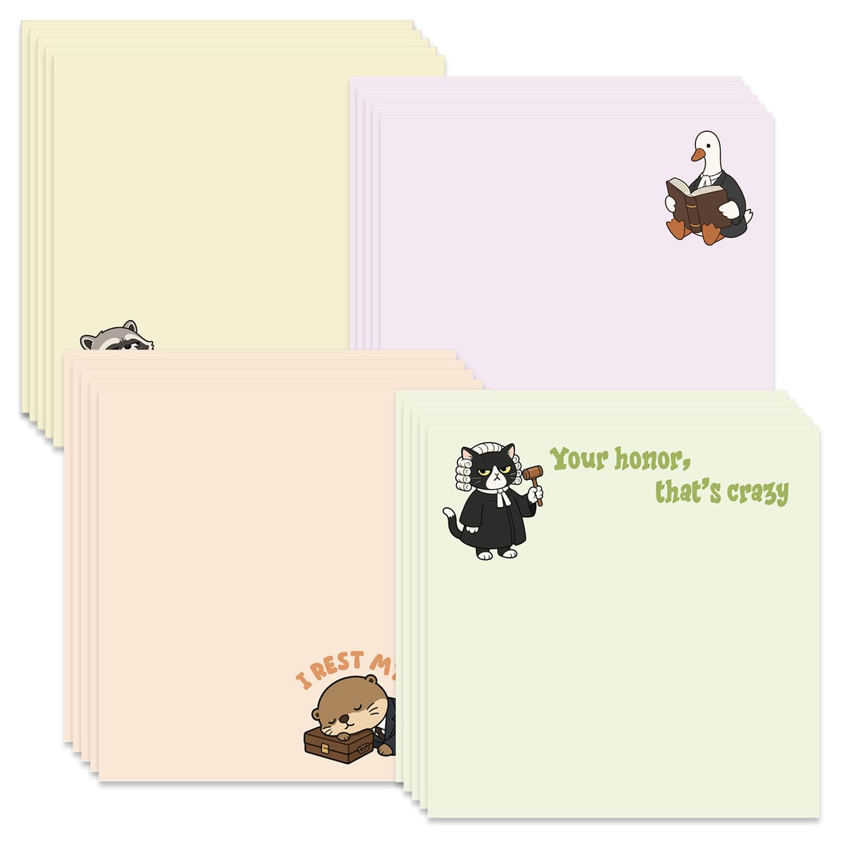 Inspirational Sticky Notes 3x3 Gifts for Positive People 9-Pack