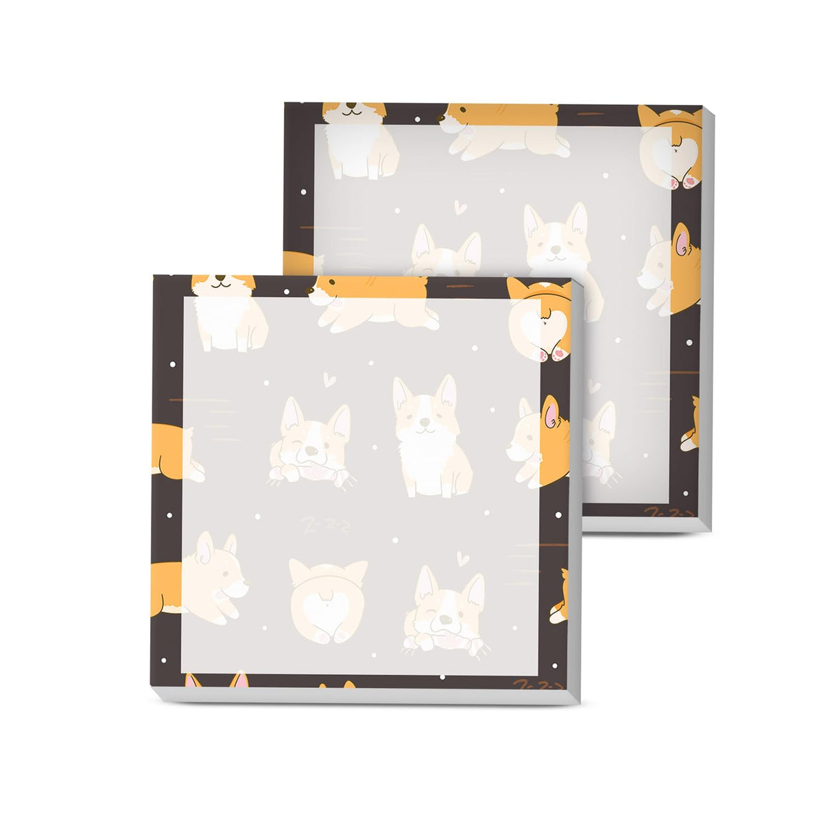 Sticky Notes, 2 Pads, 3x3 inches, Cute Colorful Fun Self-Stick Note Pads, Easy Post, Strong Adhesive Notepad Simple Daisy Flowers