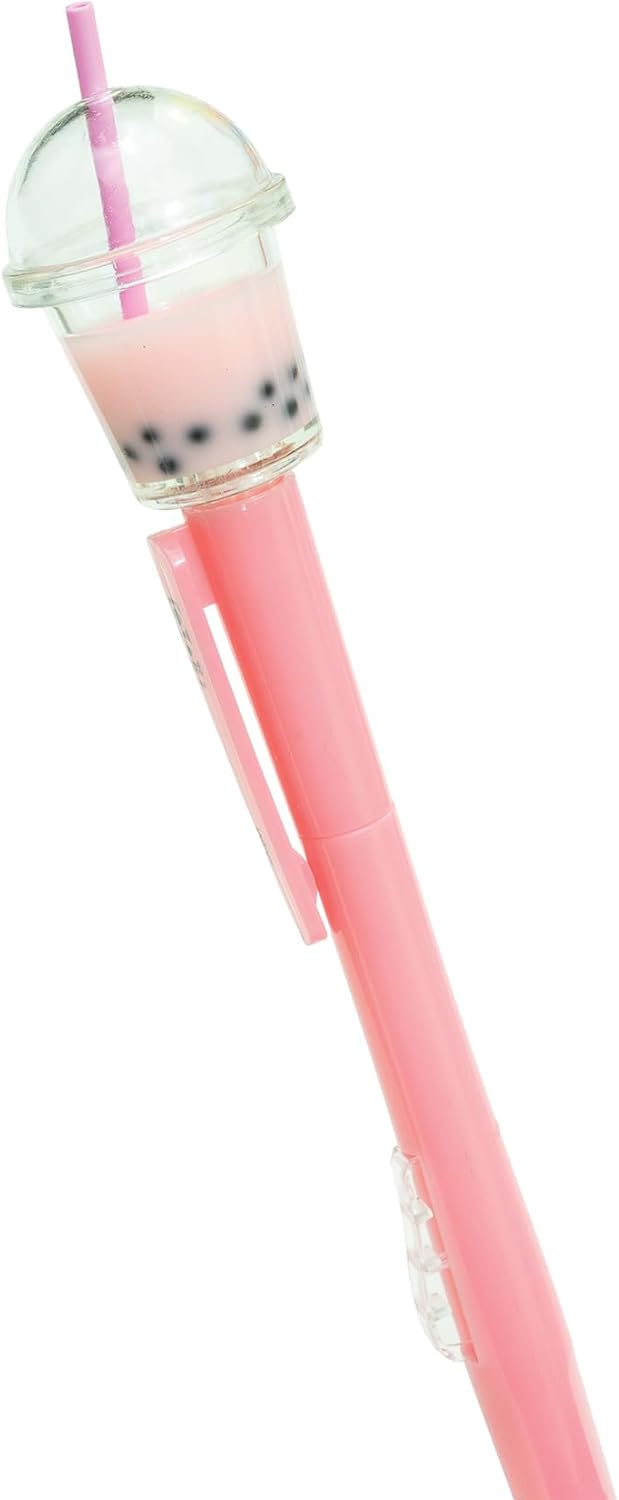 Raymond Geddes Boba Tea Mechanical Pencils – Pack of 12 – Cute Novelty Writing Supplies with Bubble Tea Toppers