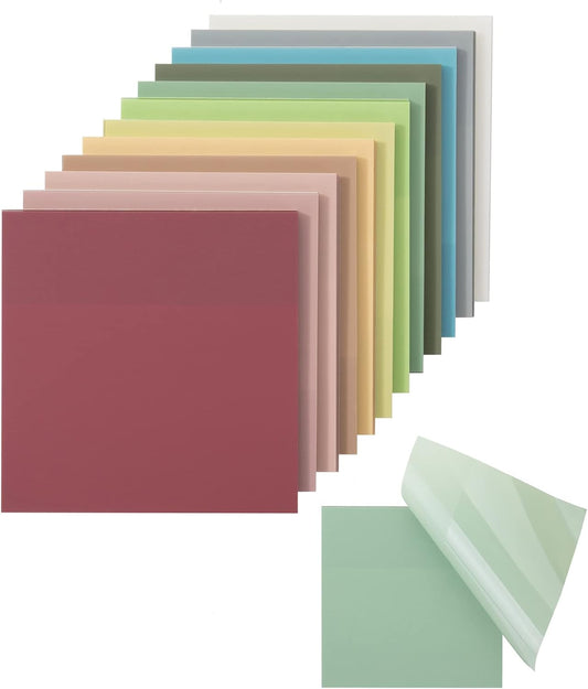Mr. Pen- Transparent Sticky Notes, 3" x 3", 12 Pads, 600 Sheets