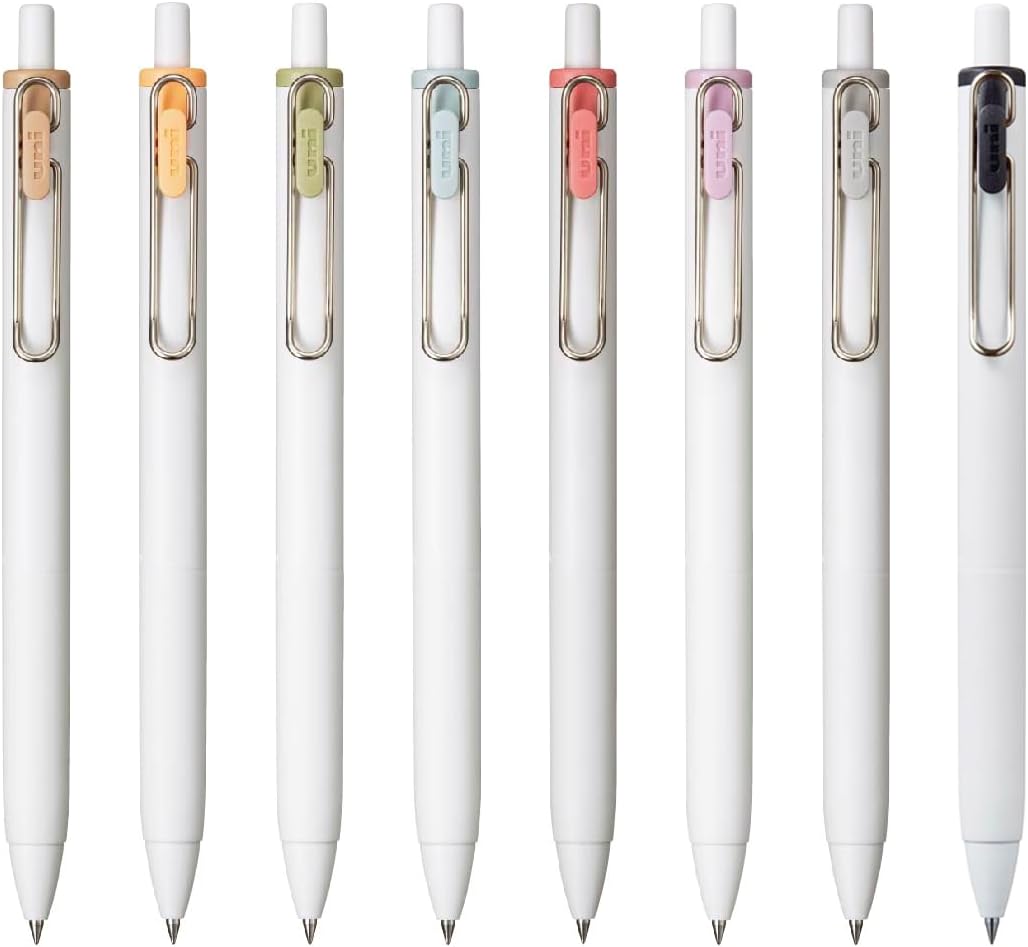 Mitsubishi Pencil UMNS38FC8C Gel Ballpoint Pen Uni-Ball One 0.38 Fica Color Set of 8 Colors
