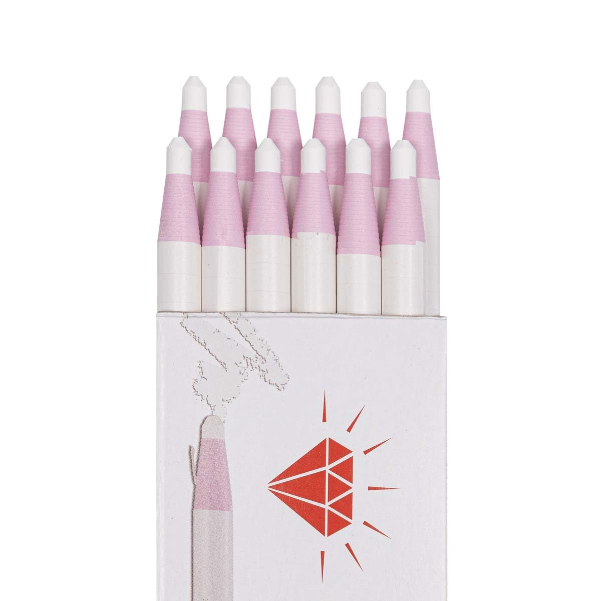 HOMSSEM 12-Pack Multi-Surface China Marker & Peel Off Grease Pens -Black