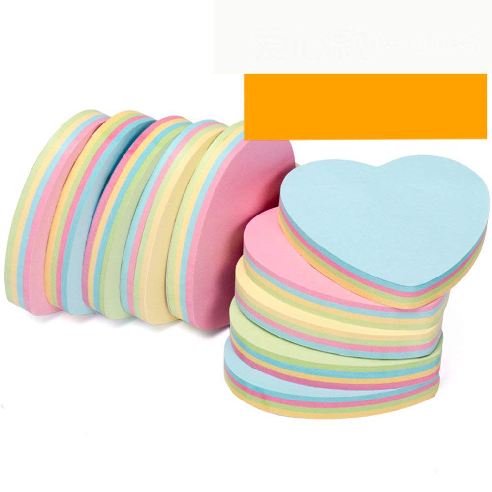 ZCHING Sticky Notes Self-Sticky Notes,100 Sheets/Pad, 10Pads/Pack in Box,Easy to Post for School, Business, Family,Great Office Supplies (Flower Shape)