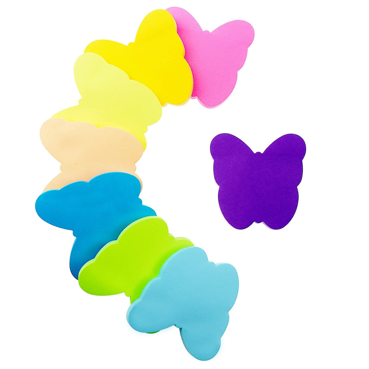 Sticky Notes, 560 Sheets 3 × 3 Inches Tulip Shape Self Sticky Notes Pad, Colour Sticky Notes, Bright Colors Self-Stick Pads for Home Office Notebook(8 Color)