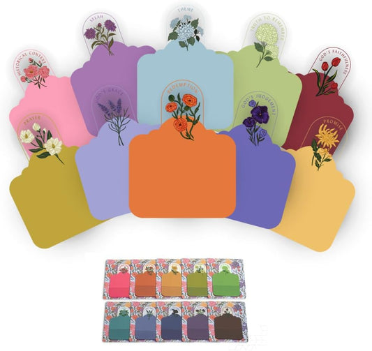 Mr. Pen- Plastic Transparent Bible Sticky Notes, 10 Pads, 200 Sheets