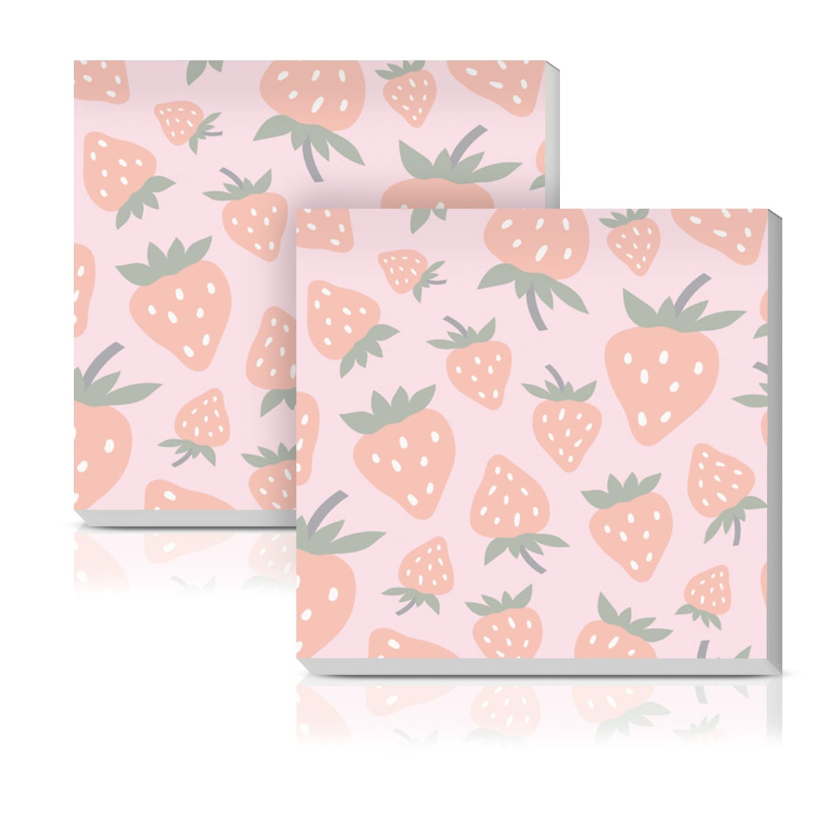 Sticky Notes 3x3 Inches, 2 Pads Cute Colorful Self-Stick Note Pads, Easy to Post for Home, Office and Daily Life Organization Cute Pink Checkers