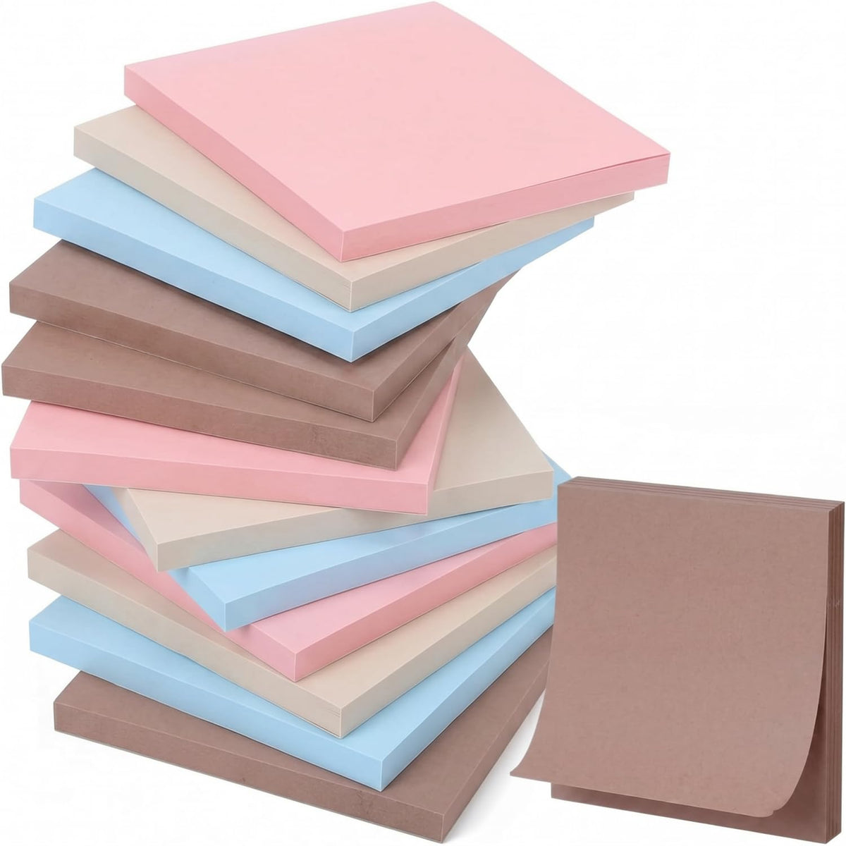 Thenshop 12 Pads Sage Green Sticky Notes 3x3 50 Sheets
