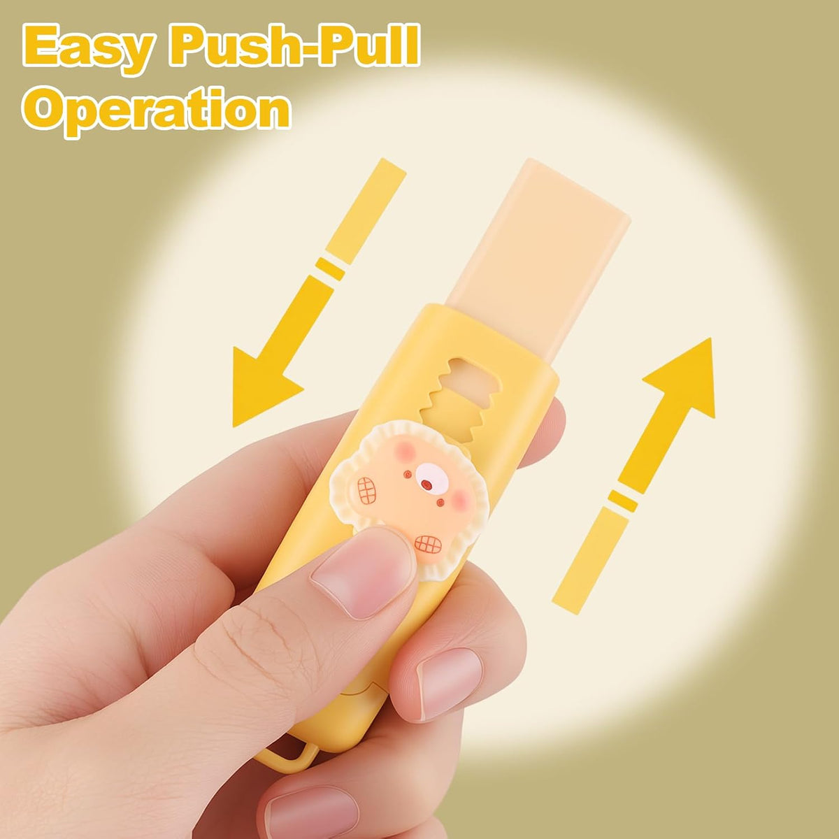 Retractable Erasers, 12 Pack Cute Erasers