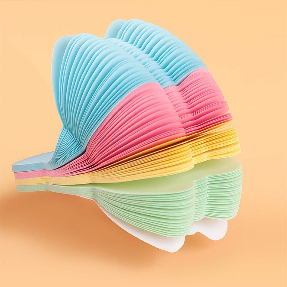 ZCHING Sticky Notes Self-Sticky Notes,100 Sheets/Pad, 10Pads/Pack in Box,Easy to Post for School, Business, Family,Great Office Supplies (Flower Shape)