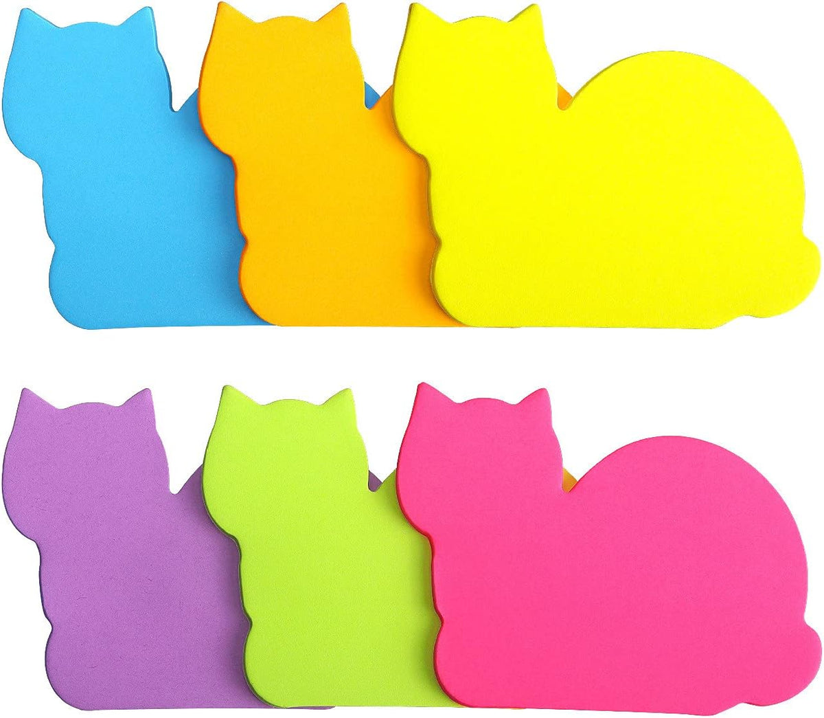 SIMONA Cute Cat Sticky Notes 8 Pads, 600 Sheets