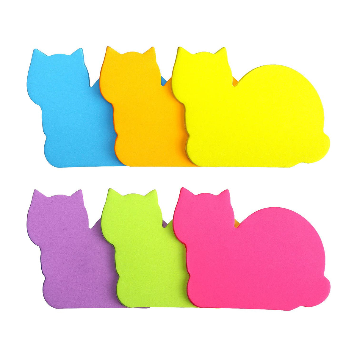 SIMONA Cute Cat Sticky Notes 8 Pads, 600 Sheets