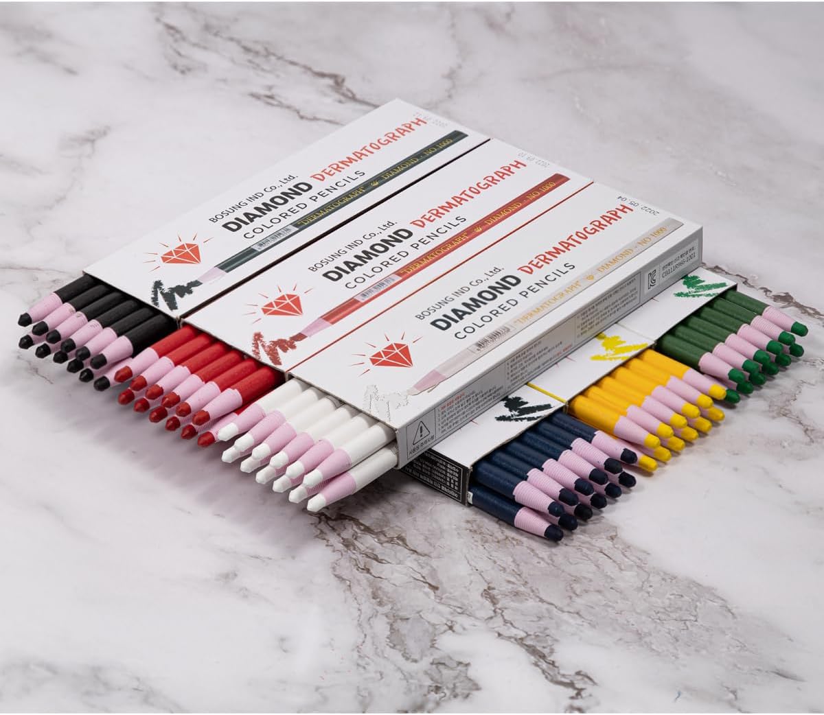 HOMSSEM 12-Pack Multi-Surface China Marker & Peel Off Grease Pens -Black