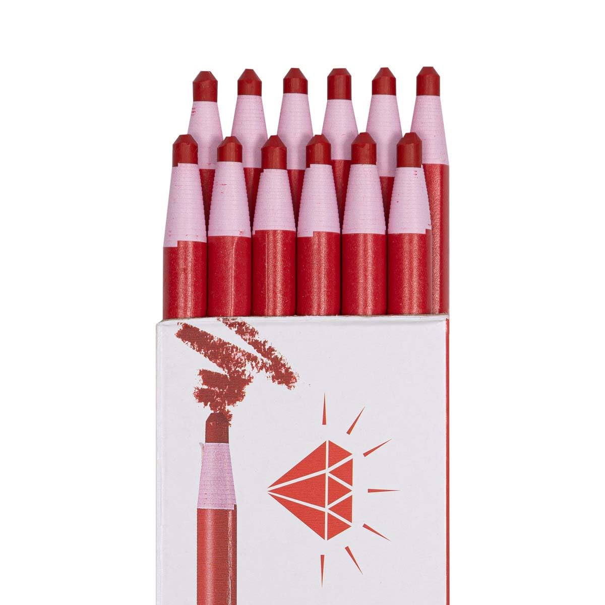 HOMSSEM 12-Pack Multi-Surface China Marker & Peel Off Grease Pens -Black