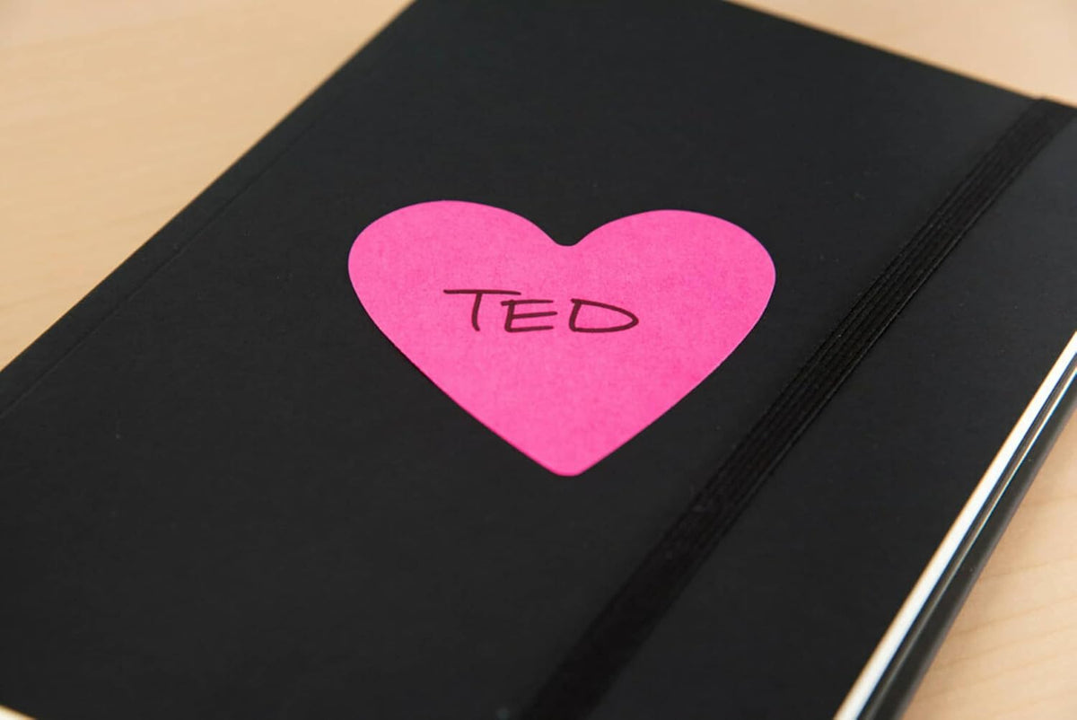 Post-it Sticky Notes, Heart, 2.6 x 2.6 in, 2 Pads, 75 Sheets Per Pad