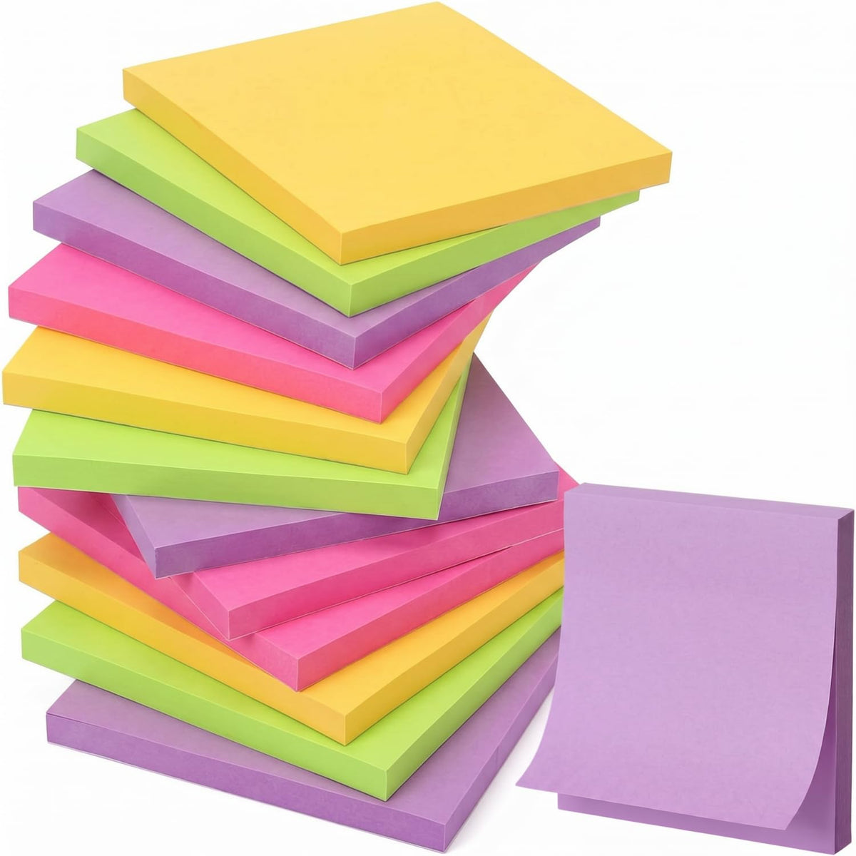 Thenshop 12 Pads Sage Green Sticky Notes 3x3 50 Sheets
