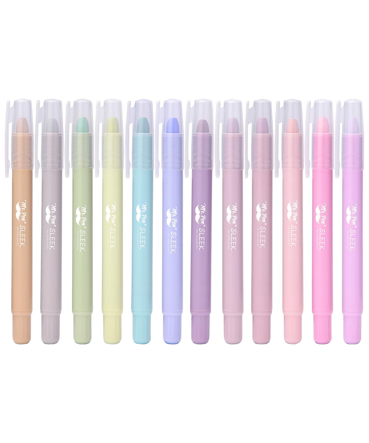Mr. Pen- No Bleed Gel Highlighters, Vibrant Colors, 8 Pack