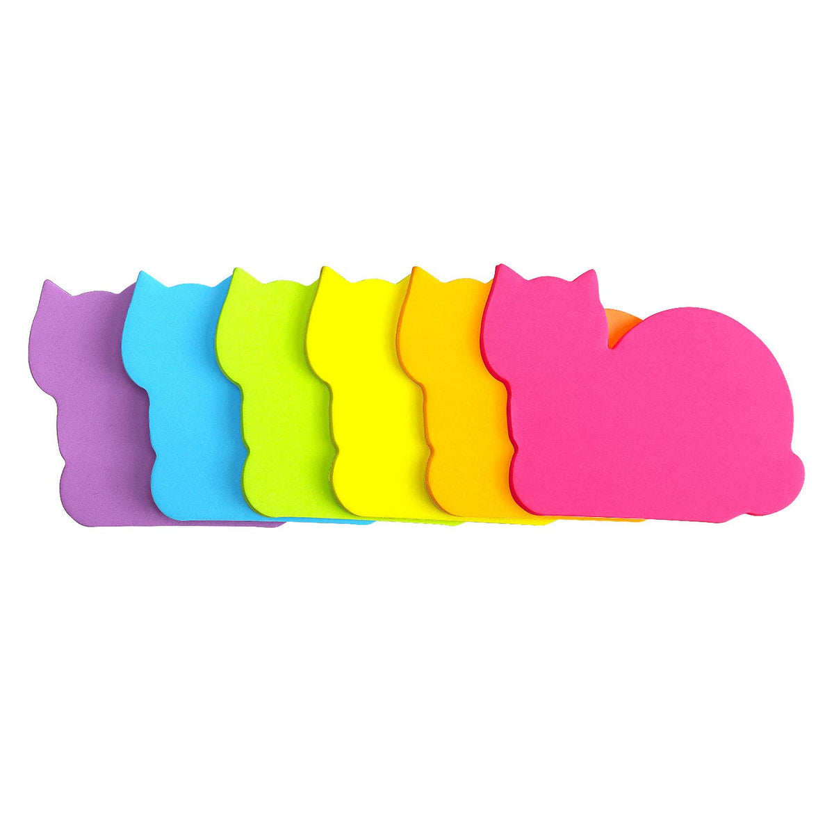 SIMONA Cute Cat Sticky Notes 8 Pads, 600 Sheets