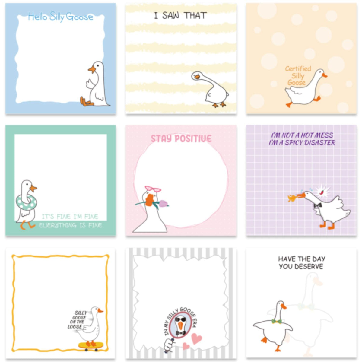 Funny Sticky Notes 3x3 Inch Silly Work Gag Gifts