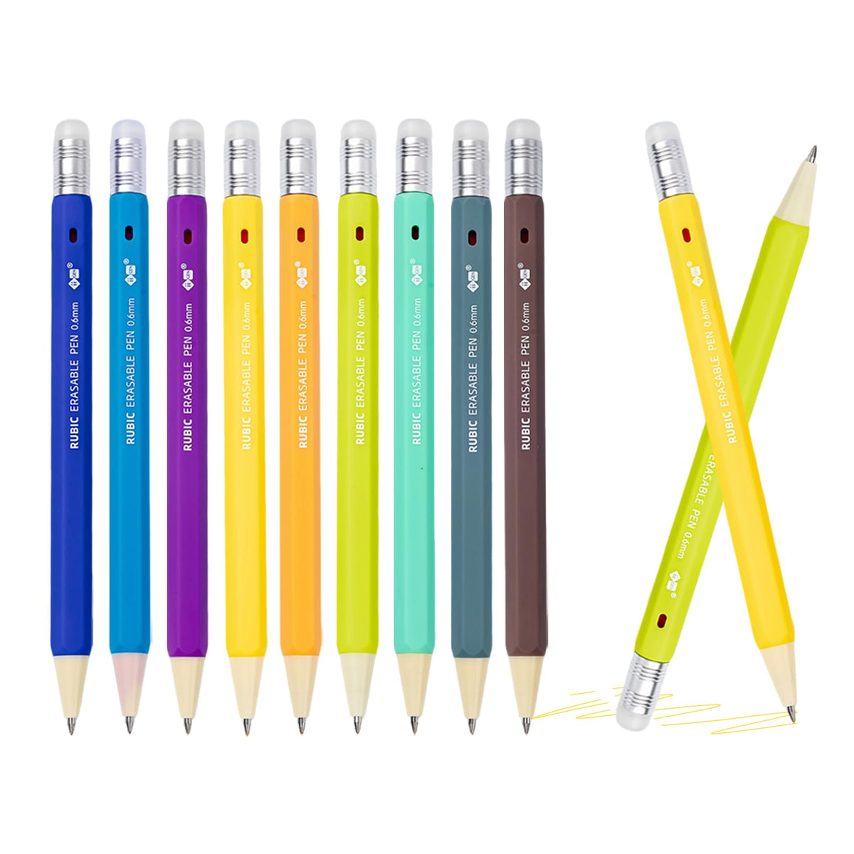 RUBIC 0.6mm Erasable Pens 9 Forest Reverie, School & Planner