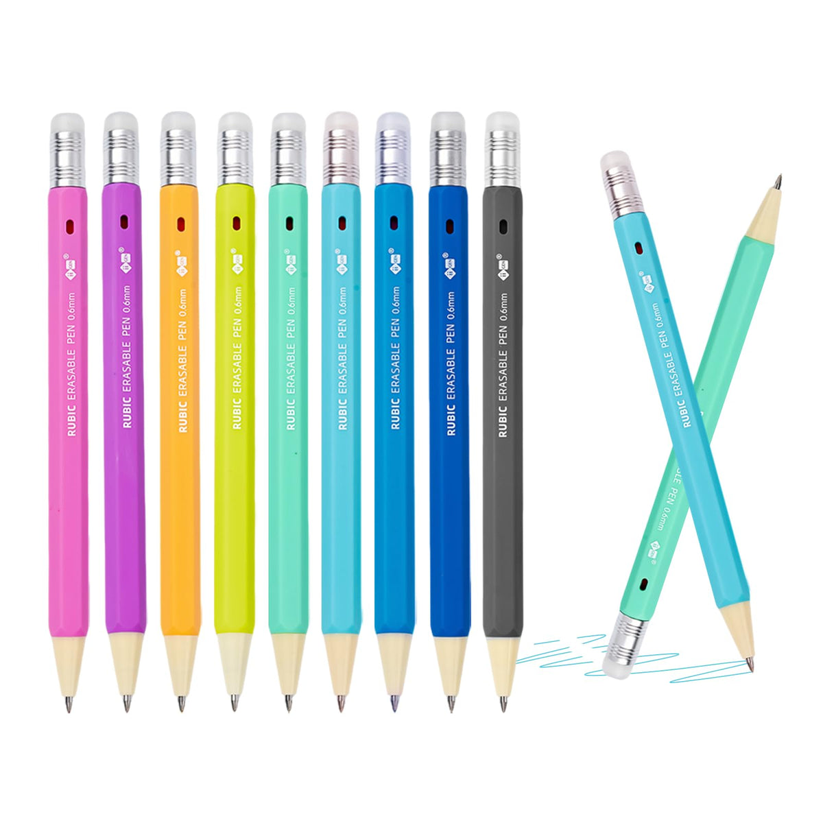 RUBIC 0.6mm Erasable Pens 9 Forest Reverie, School & Planner