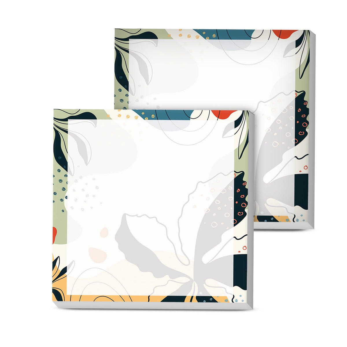 Sticky Notes, 2 Pads, 3x3 inches, Cute Colorful Fun Self-Stick Note Pads, Easy Post, Strong Adhesive Notepad Simple Daisy Flowers