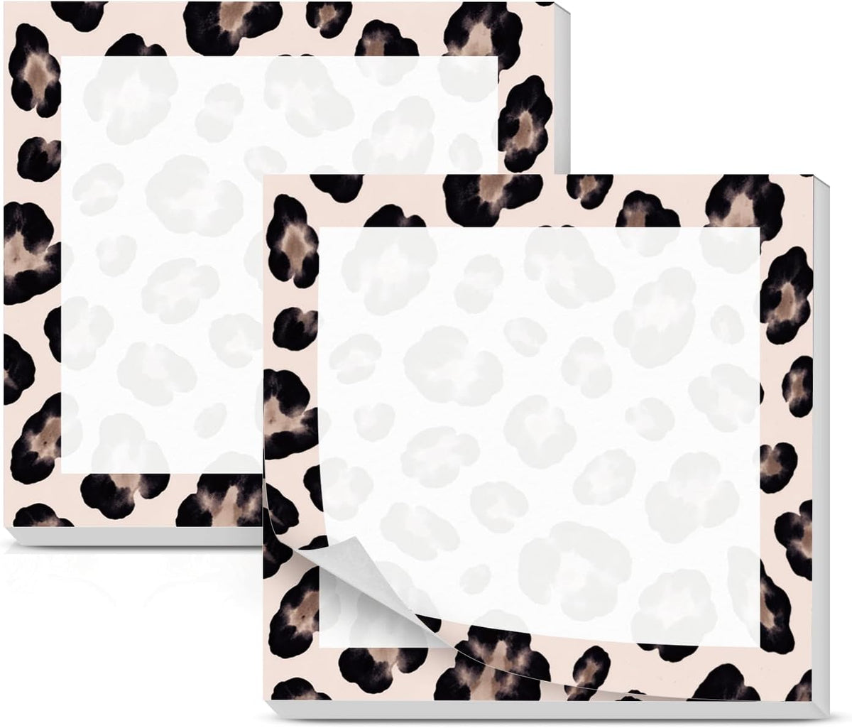 Cute Sticky Notes 3 x 3 Inch, 2 Pack Sticky Note Pads, 50 Sheets Per Pad, Self Stick Memo Pads for Office Supplies, School Supplies, Home Office Pink Bow
