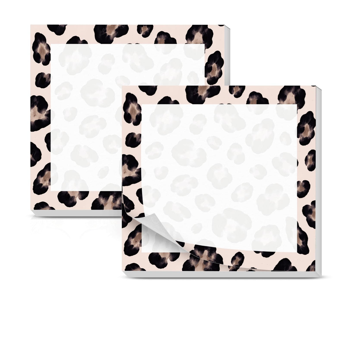 Cute Sticky Notes 3 x 3 Inch, 2 Pack Sticky Note Pads, 50 Sheets Per Pad, Self Stick Memo Pads for Office Supplies, School Supplies, Home Office Pink Bow