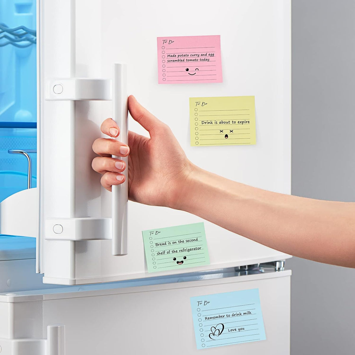 10 Pack to Do List Lined Sticky Notes 3x4 Inch 500 Sheets