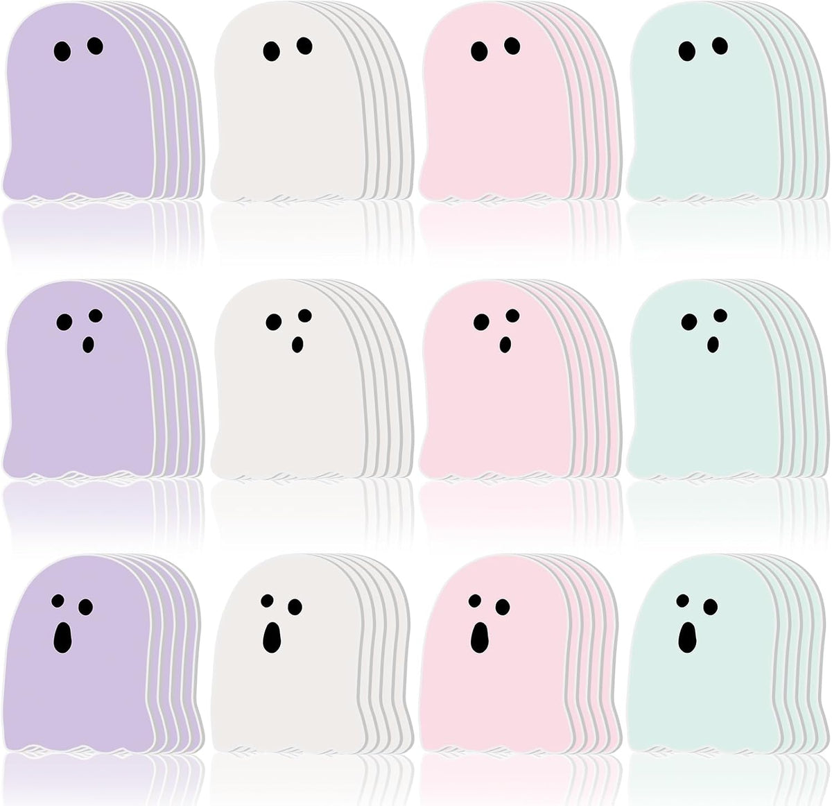 Zhanmai 1200 Pcs Halloween Ghost Sticky Notes Bulk