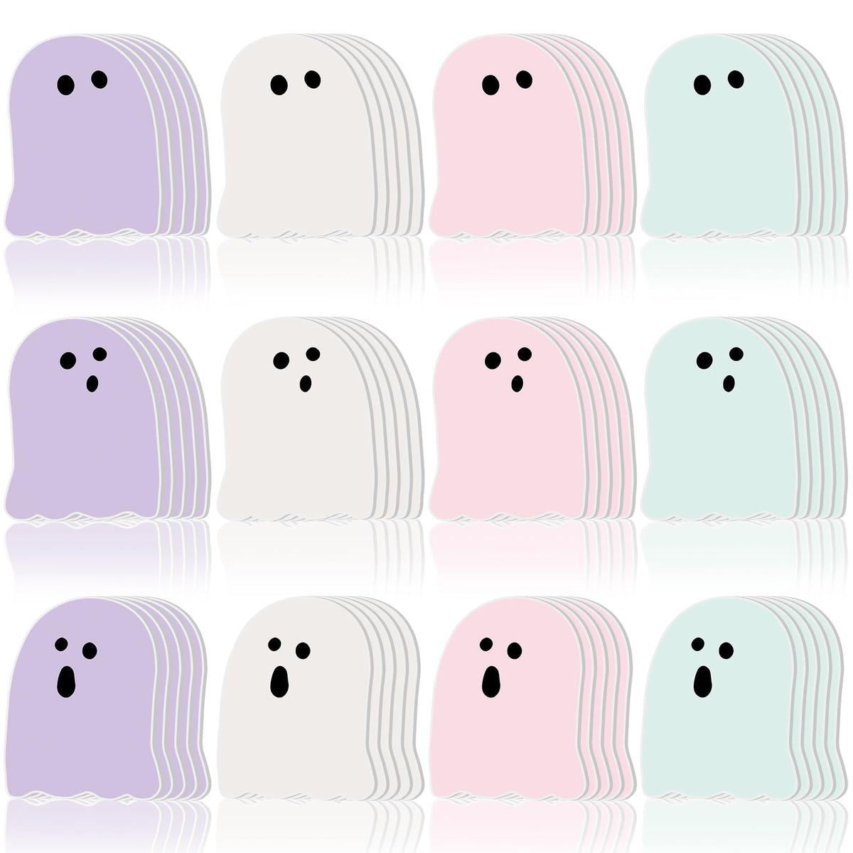 Zhanmai 1200 Pcs Halloween Ghost Sticky Notes Bulk