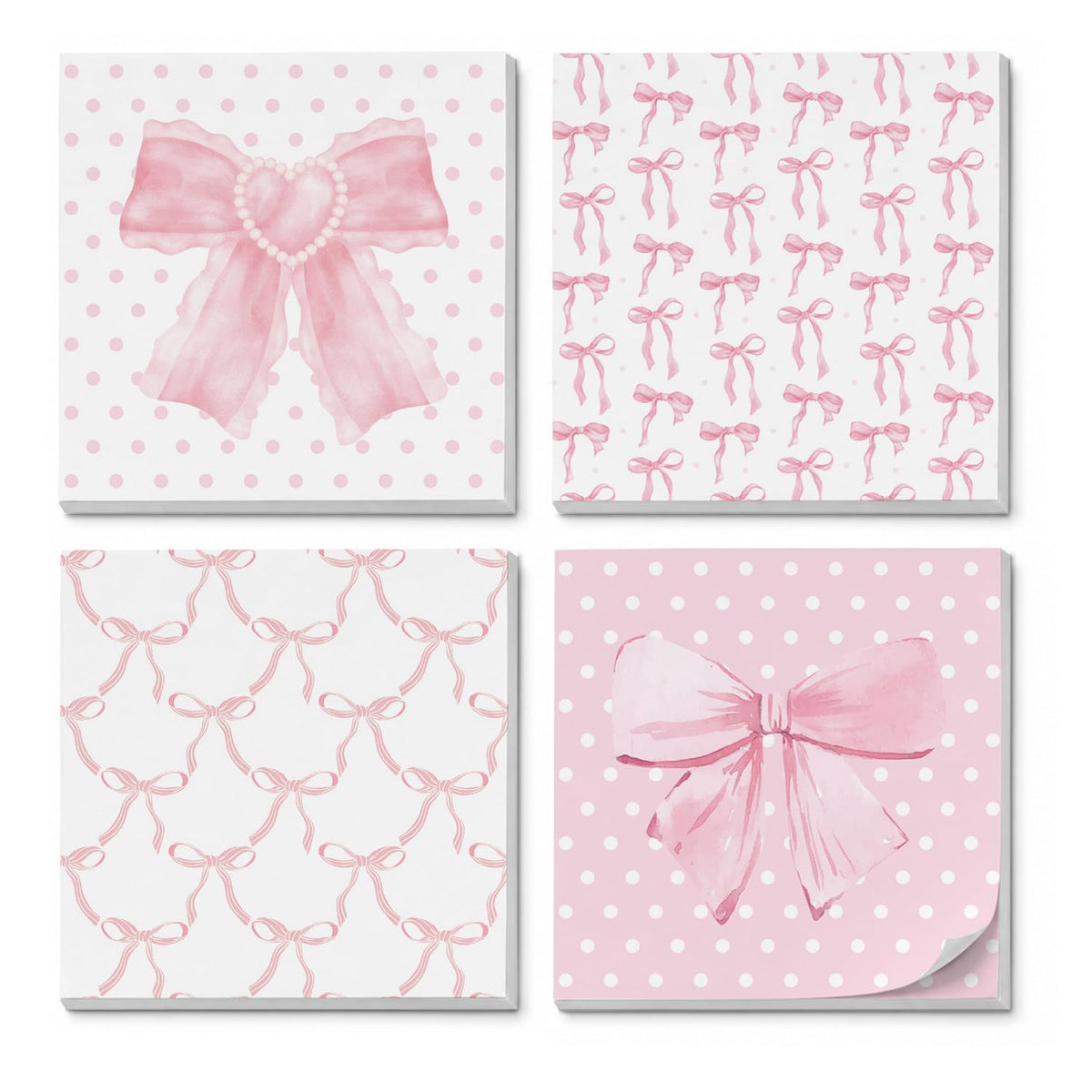 Funny Sticky Notes 3x3, Cute Goose Sticky Notes 4 Pads, Sarcastic Office Gifts Self-Stick Notepads for Work School Study