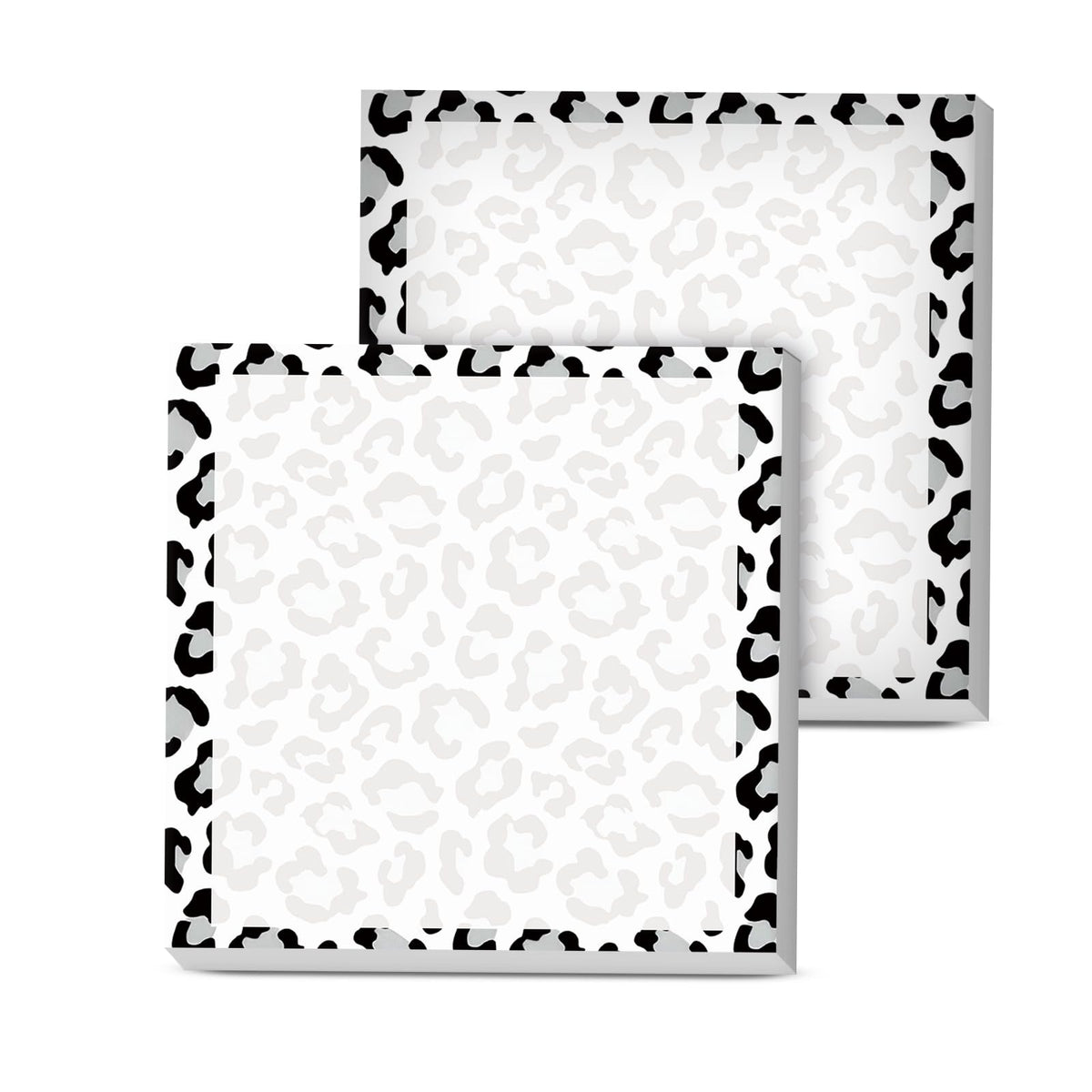 Sticky Notes, 2 Pads, 3x3 inches, Cute Colorful Fun Self-Stick Note Pads, Easy Post, Strong Adhesive Notepad Brown Leopard Print