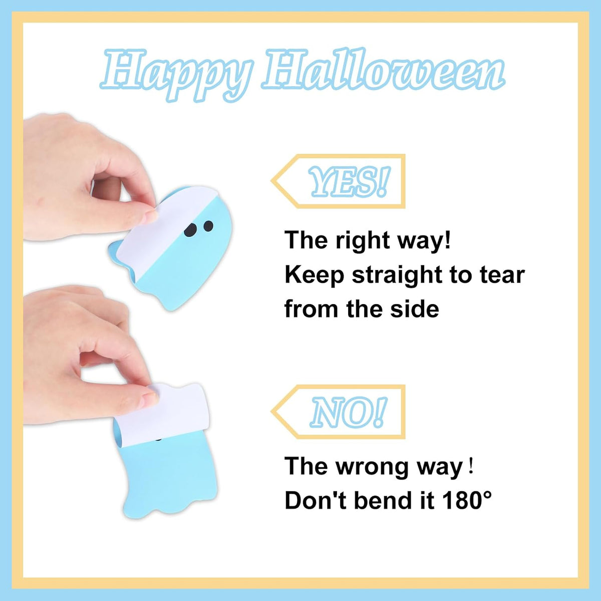 JarThenaAMCS 24 Pack Halloween Sticky Notes 6 Pastel Colors Boo Ghost Shaped Sticky Memo Pads for Home Office Classroom Supplies, 480 Sheets