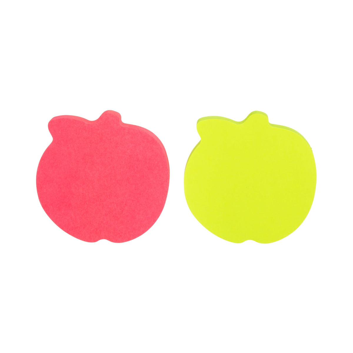 Post-it Notes, Apple Shape, Assorted Colors, 2.6x2.6 in, 2 Pads, 75 Sheets/Pad (7350-APL)