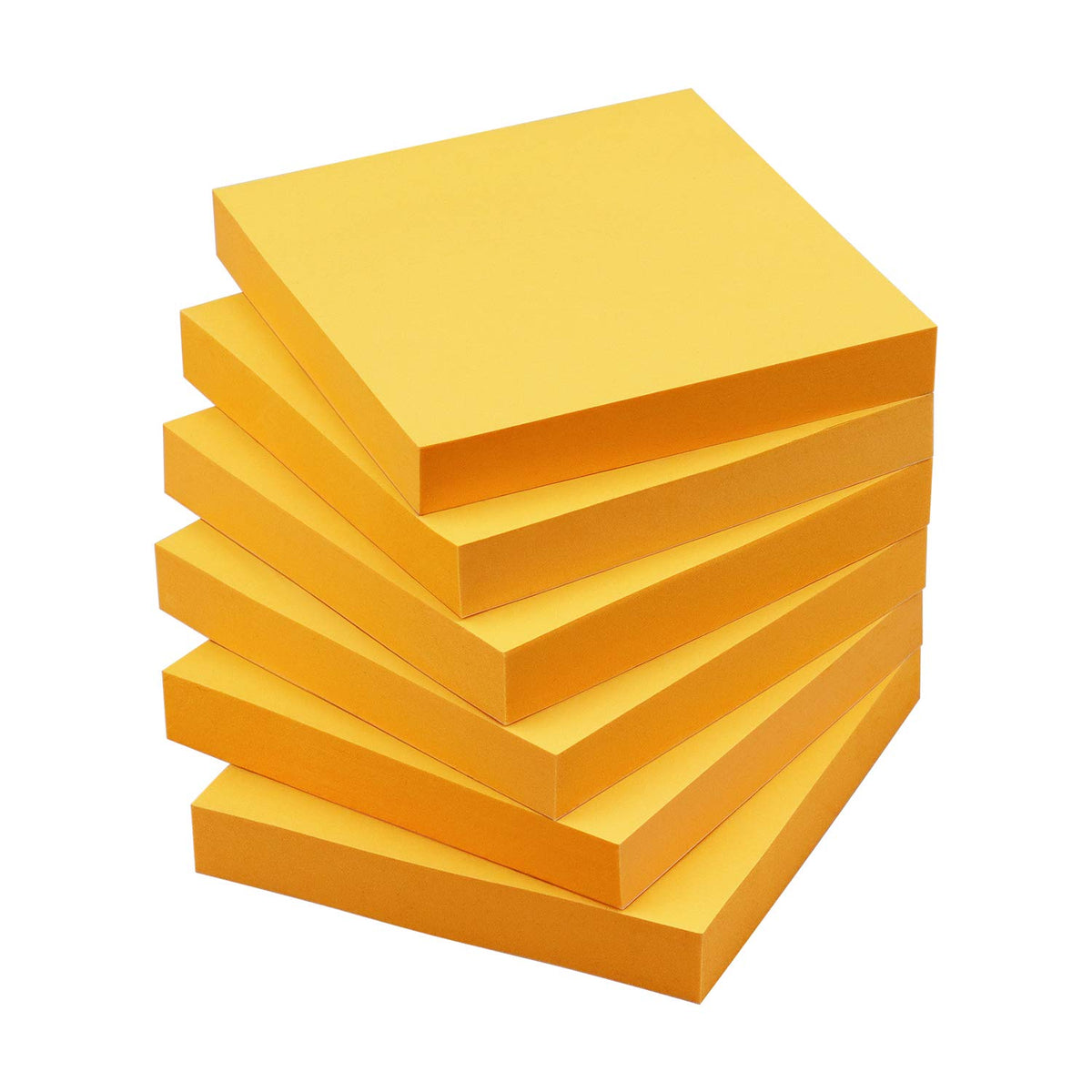 OSBOO Sticky Notes 3x3 with Bright Colors, 6 Pads 100 Sheets/Pad (Yellow)
