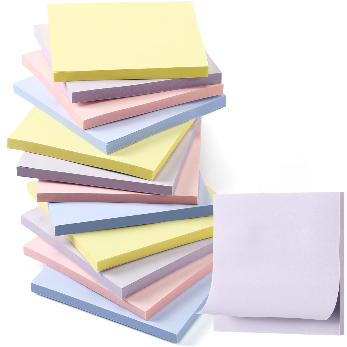 Thenshop 12 Pads Sage Green Sticky Notes 3x3 50 Sheets