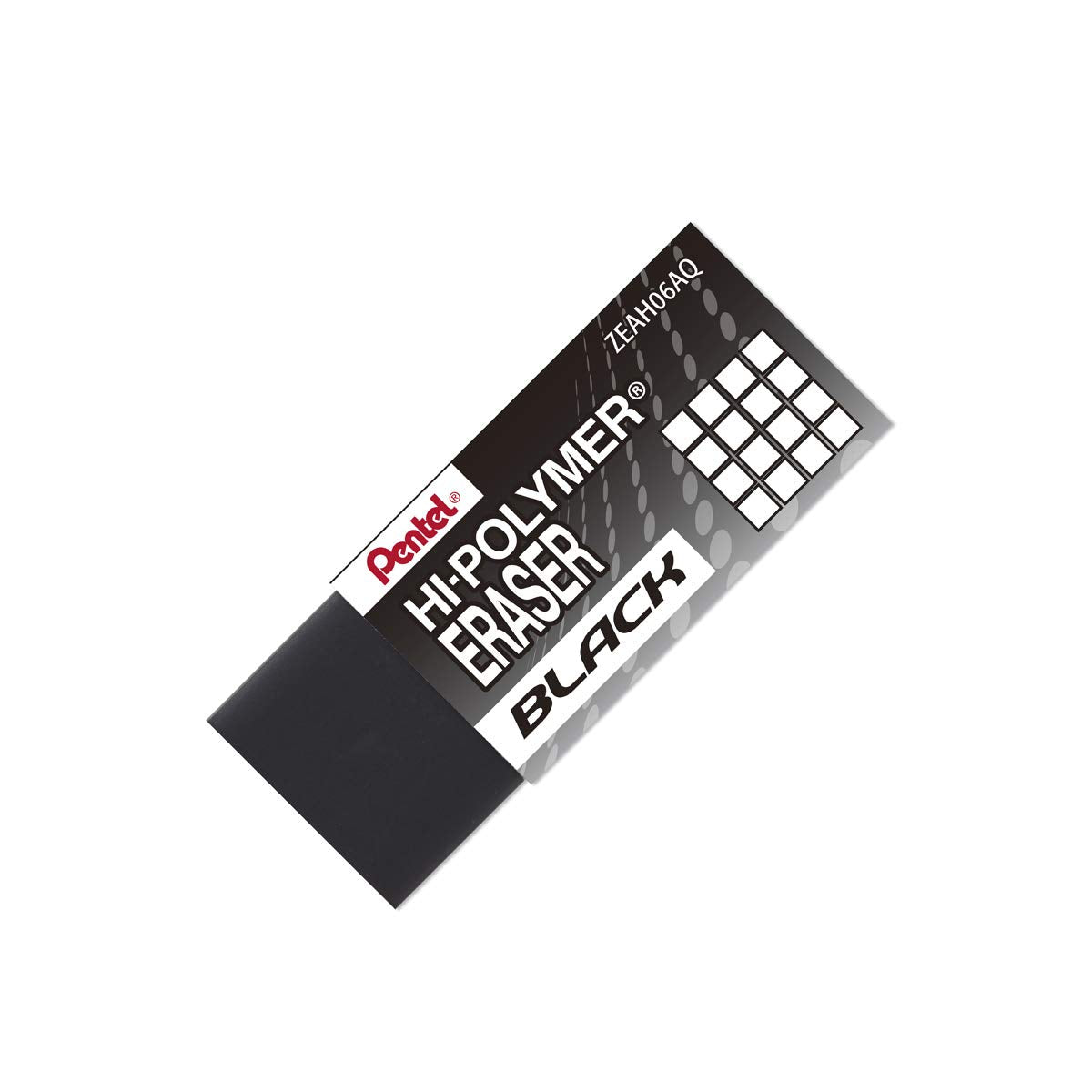 Pentel Hi-Polymer Block Eraser, Small Black 48 pack (ZEAH06A)