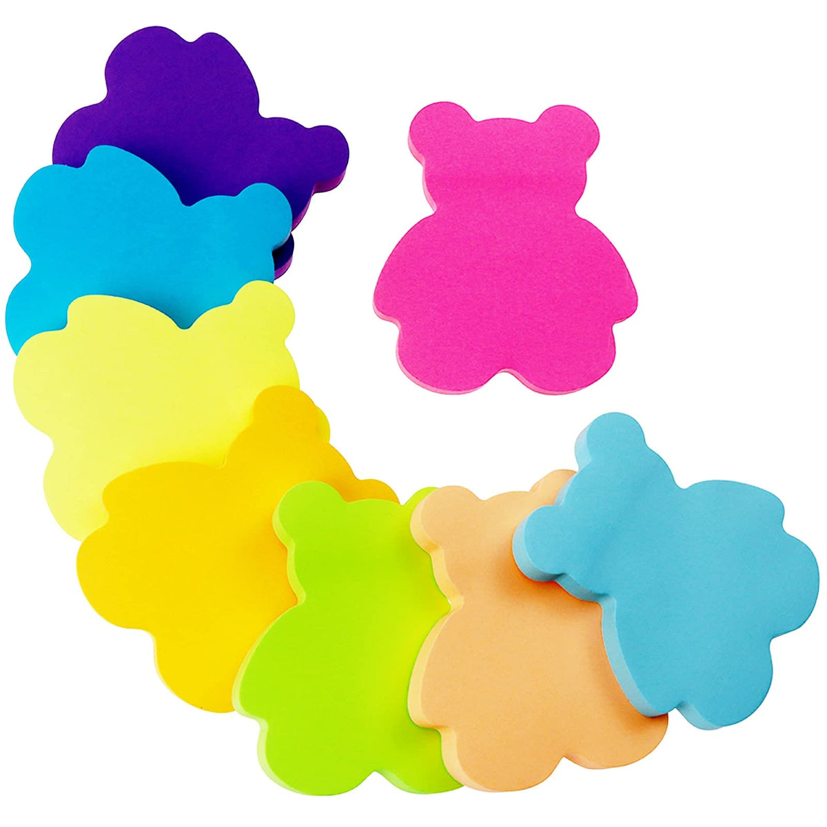 Sticky Notes, 560 Sheets 3 × 3 Inches Tulip Shape Self Sticky Notes Pad, Colour Sticky Notes, Bright Colors Self-Stick Pads for Home Office Notebook(8 Color)