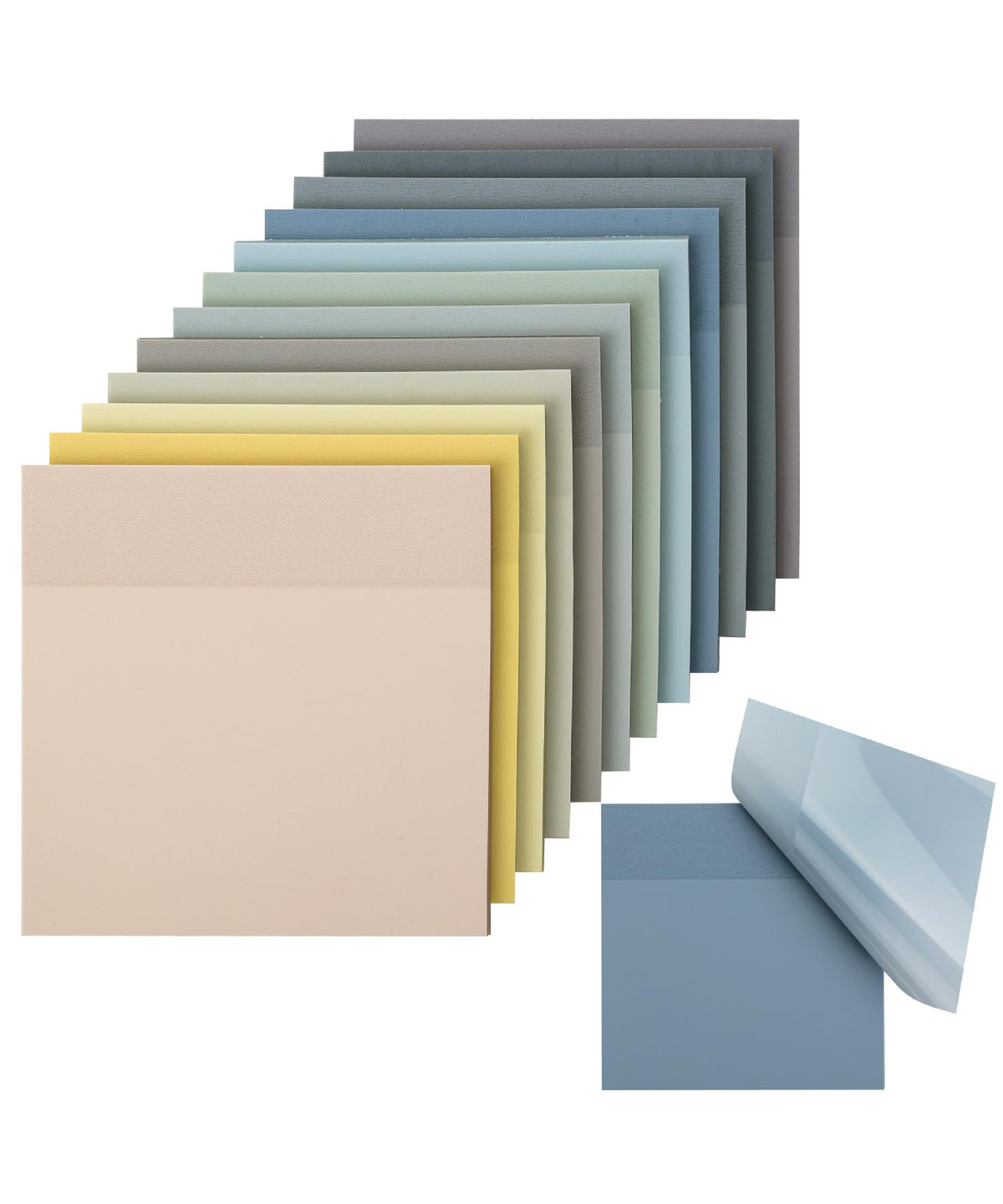 Mr. Pen- Transparent Sticky Notes, 3" x 3", 12 Pads, 600 Sheets