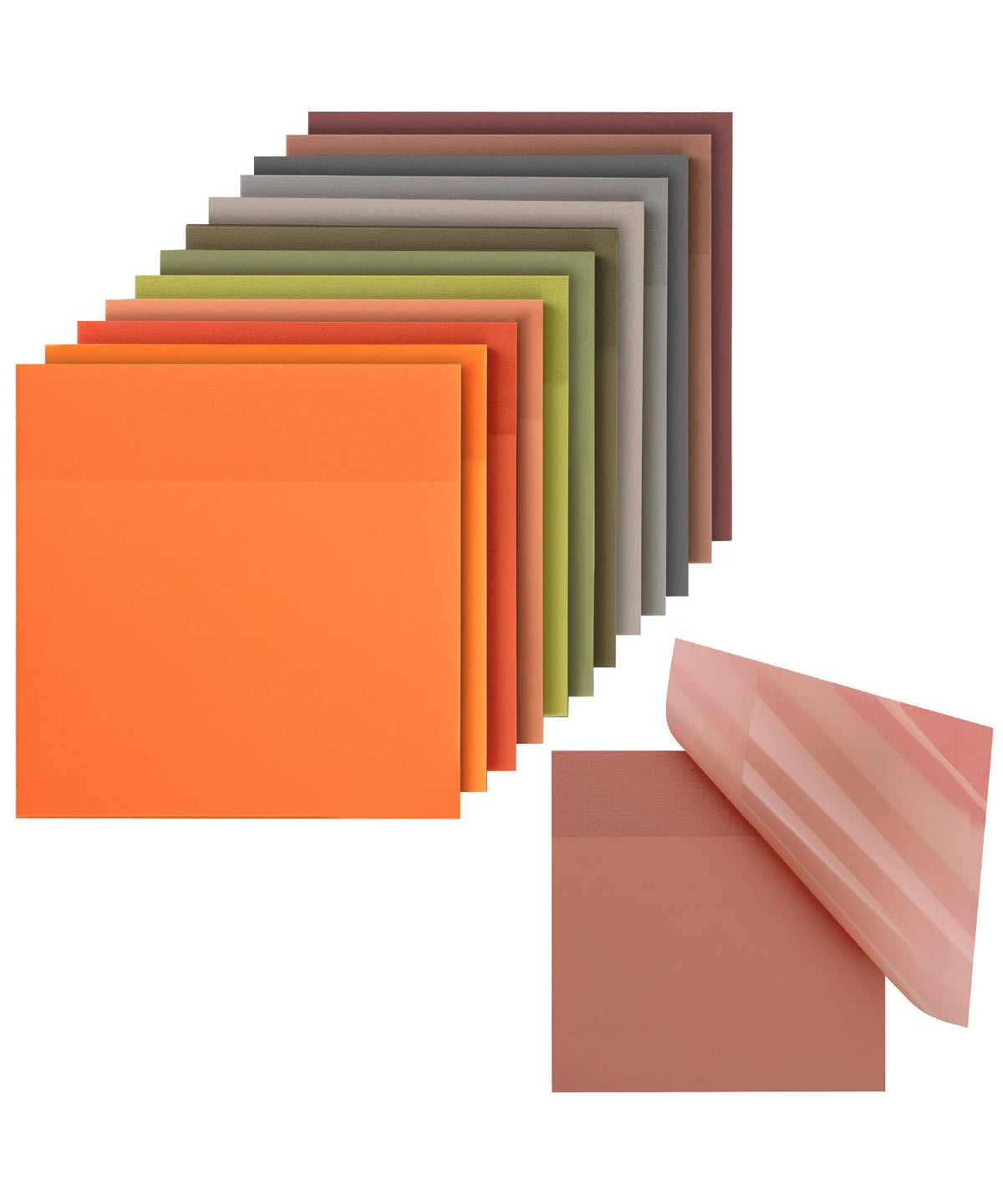 Mr. Pen- Transparent Sticky Notes, 3" x 3", 12 Pads, 600 Sheets