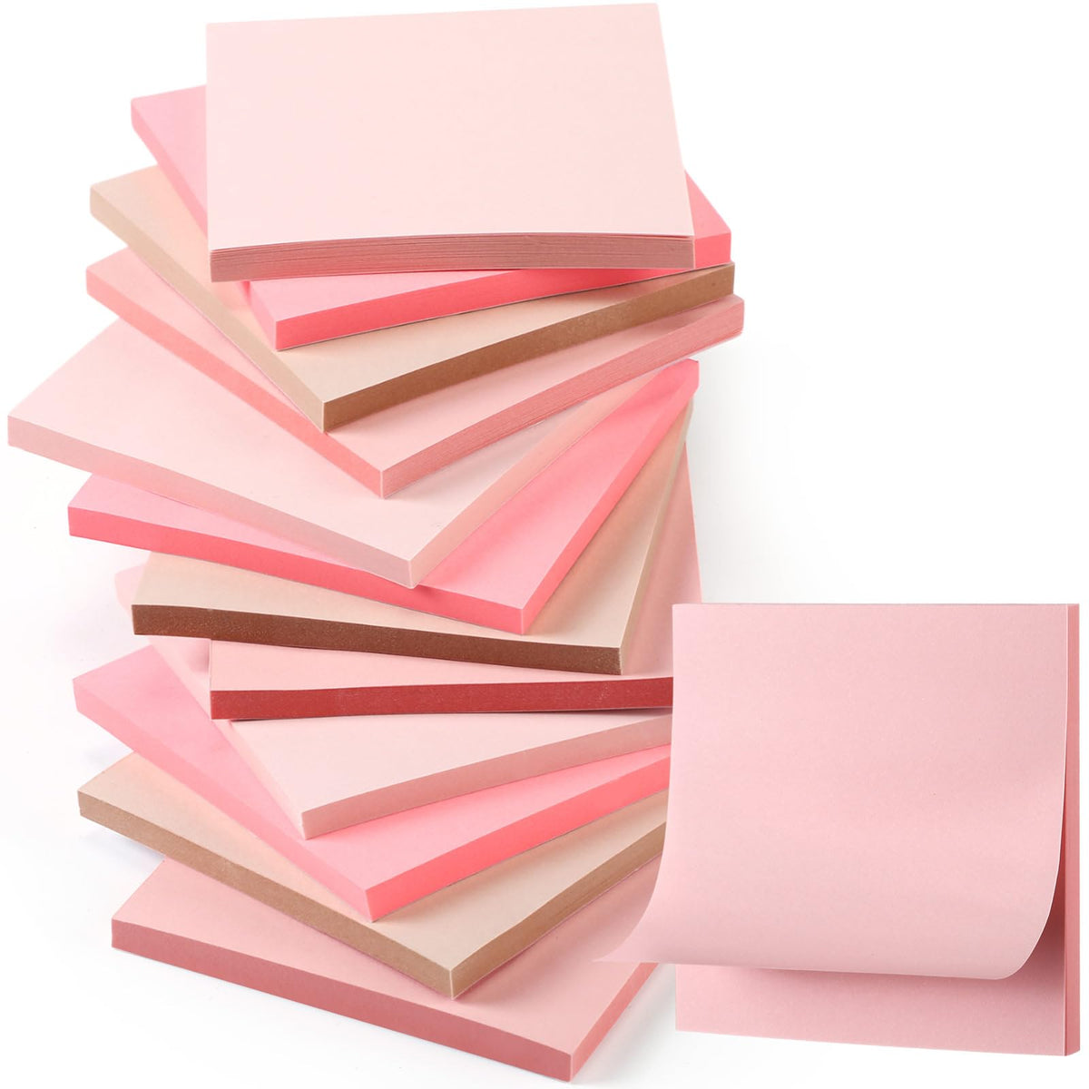 Thenshop 12 Pads Sage Green Sticky Notes 3x3 50 Sheets